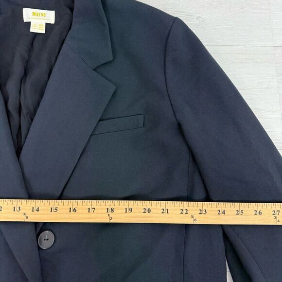 Anthropologie Maeve Double Breasted Blazer Women 16P Navy Oversized Office - Picture 12 of 16